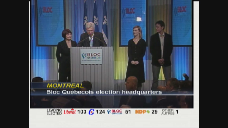 CPAC Special : Vote 2006 – Election Night – Gilles Duceppe Addresses Supporters