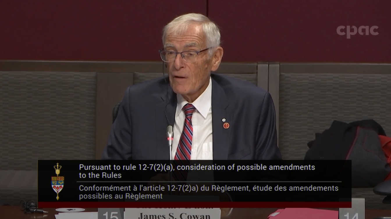 In Committee from the Senate of Canada : Rules, Procedures and the Rights of Parliament – December 3, 2024