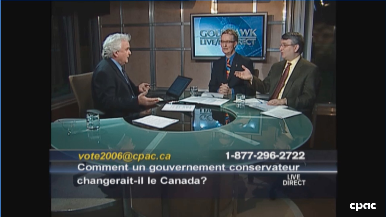 Émission spéciale : Vote 2006 – Goldhawk en direct – 22 janvier 2006 (Partie 1 de 2)