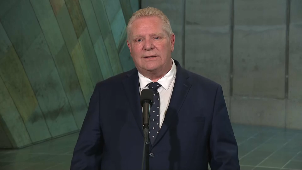 Ontario Premier Doug Ford Speaks with Reporters After Meeting in Ottawa ...