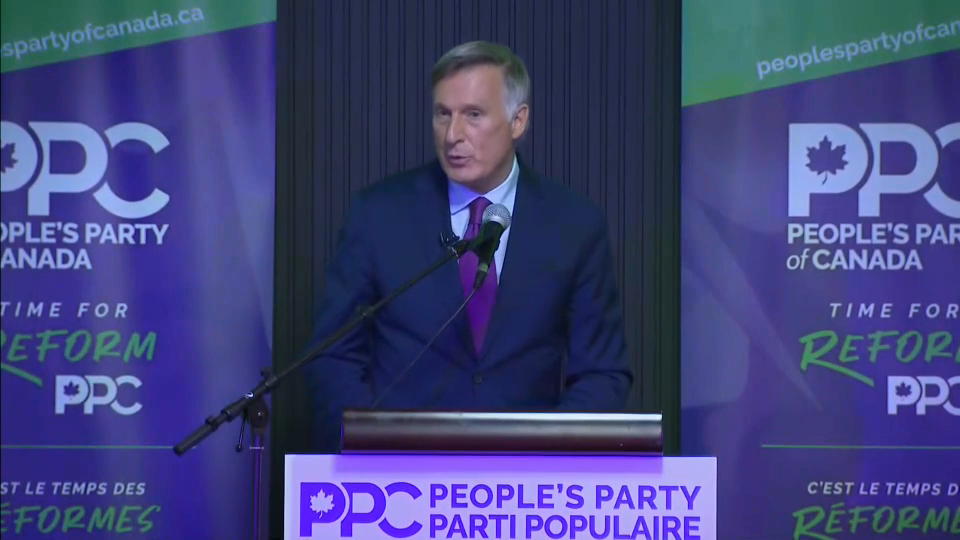 Vote 2025 : Maxime Bernier Delivers Election-Night Address – April 28, 2025