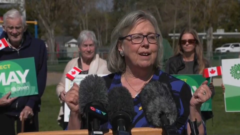 Elizabeth May Reacts to Greens’ Removal from Leaders’ Debates