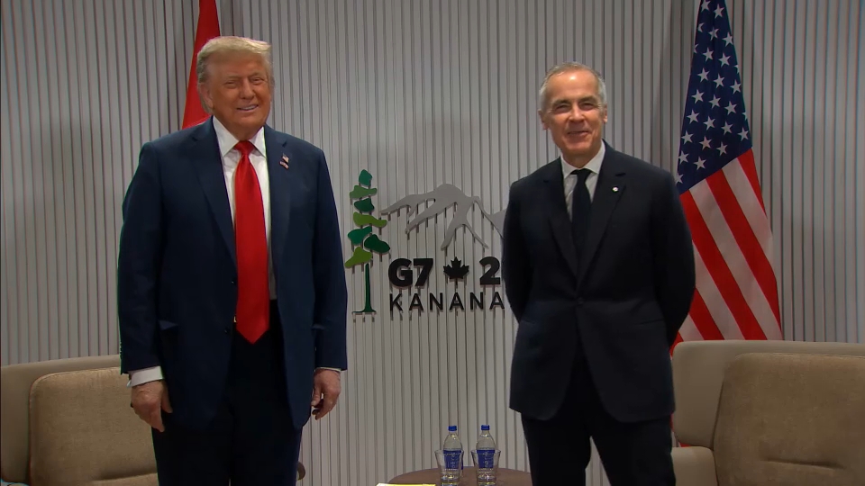 Headline Politics : 2025 G7 Leaders’ Summit – PM Carney Meets with U.S. President Donald Trump