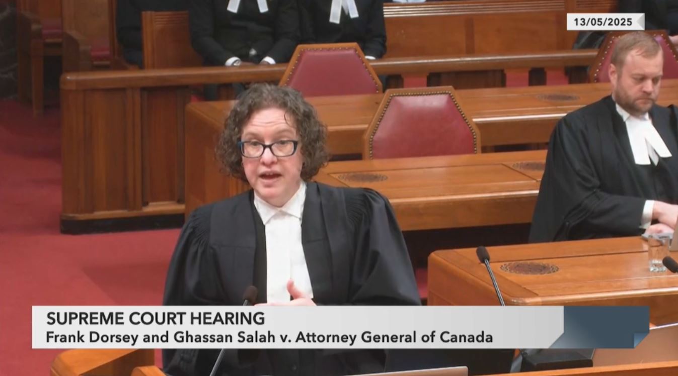 Supreme Court Hearings : Frank Dorsey and Ghassan Salah v. Attorney General of Canada