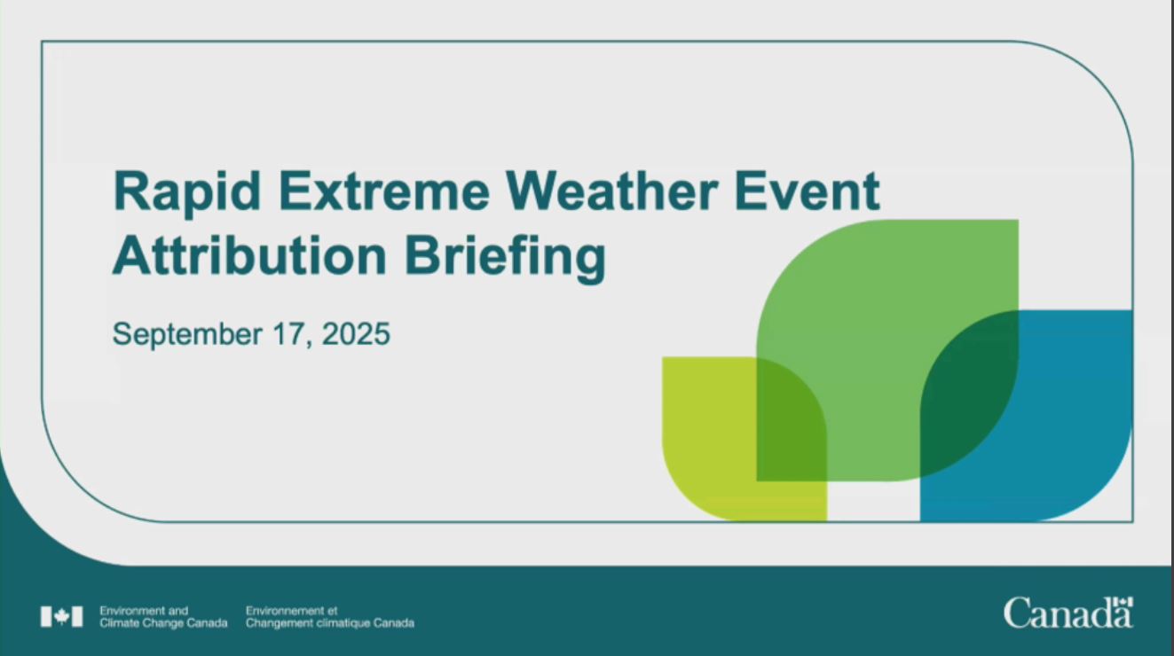 Environment Canada Holds a News Conference – September 17, 2025 ...