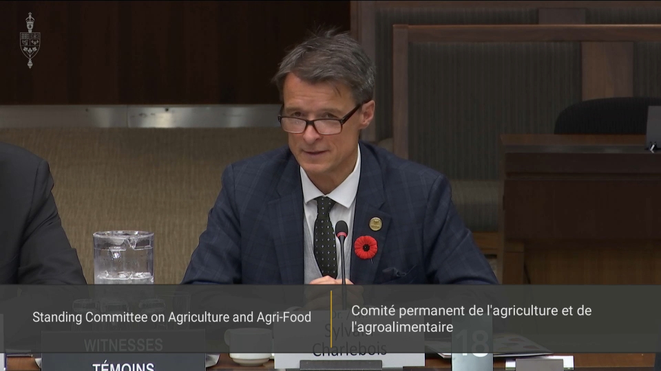 In Committee from the House of Commons : Agriculture and Agri-Food – November 3, 2025