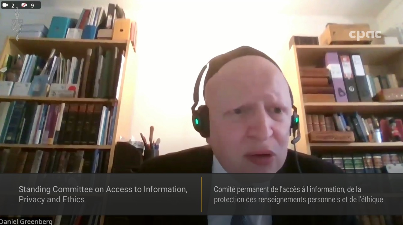 In Committee from the House of Commons : Access to Information, Privacy and Ethics – October 20, 2025