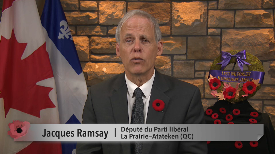 MP Messages : Jacques Ramsay – Remembrance Day 2025