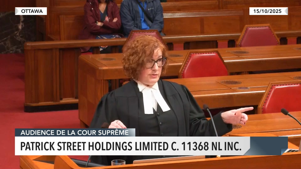 Supreme Court Hearings : Patrick Street Holdings Limited v. 11368 NL Inc.