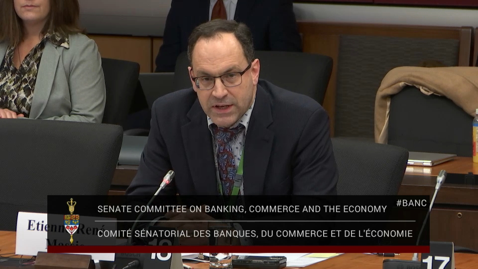 In Committee from the Senate of Canada : Banking, Commerce and the Economy – November 26, 2025