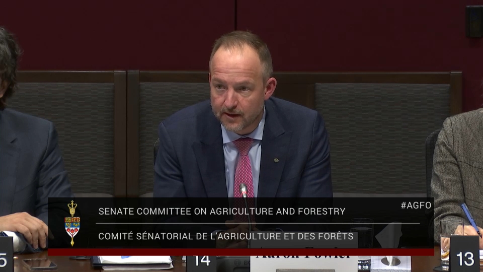 In Committee from the Senate of Canada : Agriculture and Forestry – November 18, 2025