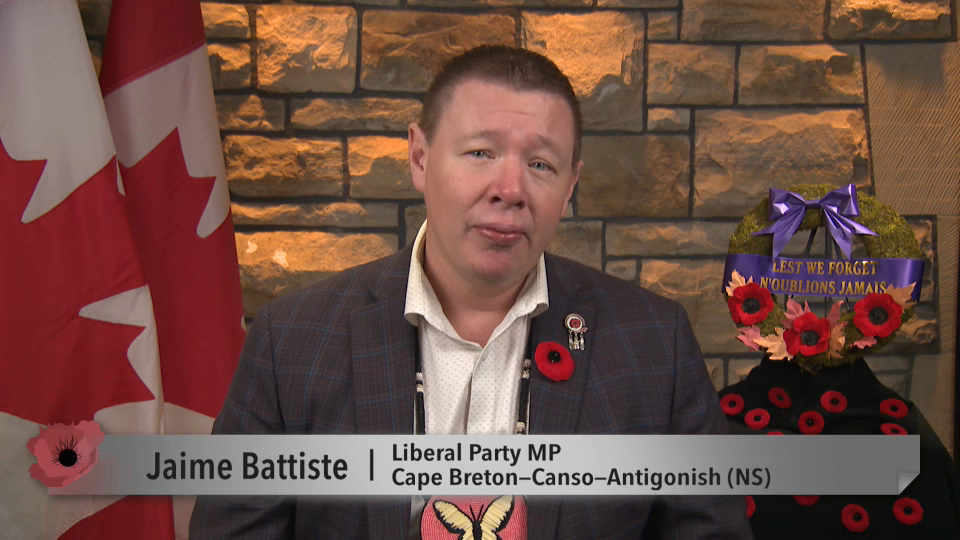 MP Messages : Jaime Battiste – Remembrance Day 2025