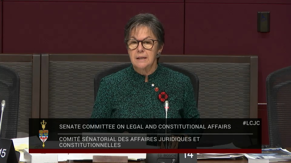 In Committee from the Senate of Canada : Legal and Constitutional Affairs – November 5, 2025