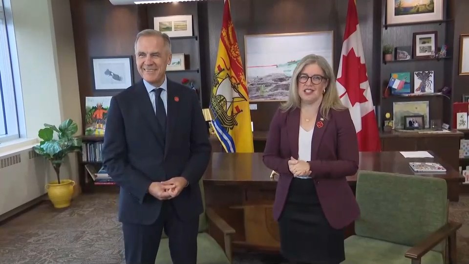 À la une : Le PM Mark Carney rencontre la PM du N.-B. Susan Holt – 10 novembre 2025