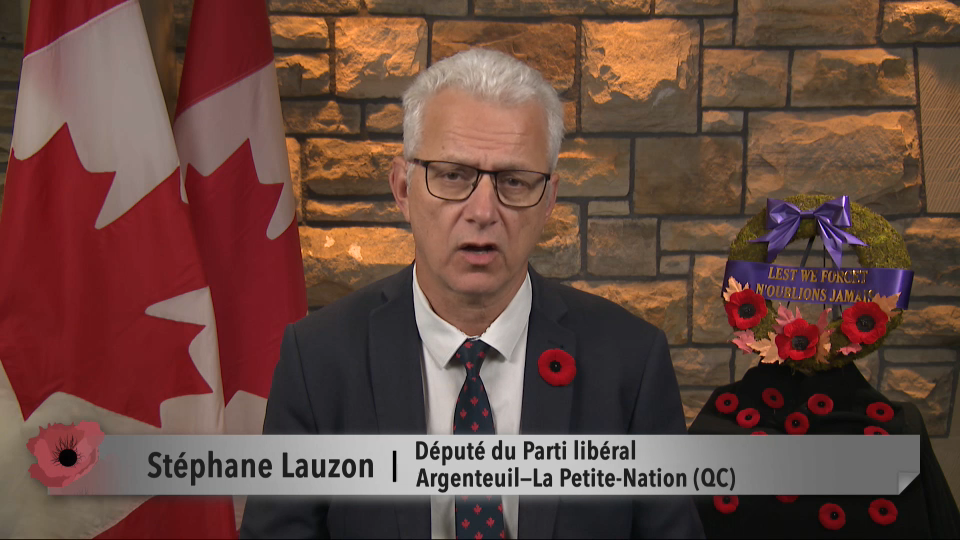 MP Messages : Stéphane Lauzon – Remembrance Day 2025