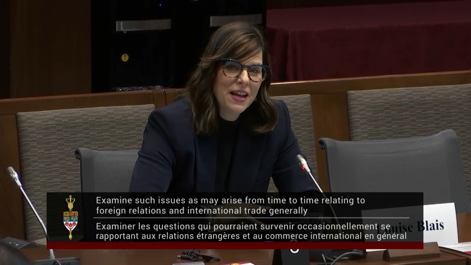 In Committee from the Senate of Canada : Foreign Affairs and International Trade – November 26, 2025