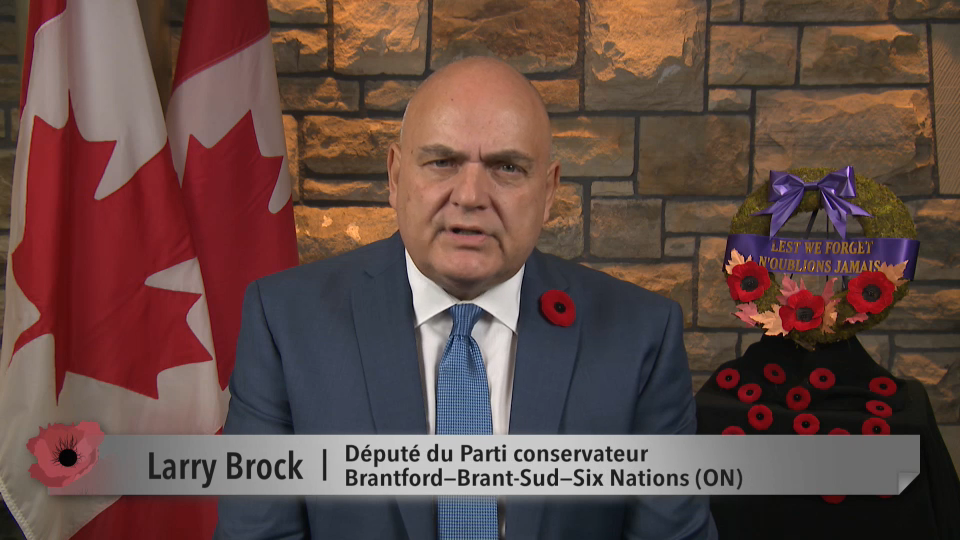 MP Messages : Larry Brock – Remembrance Day 2025