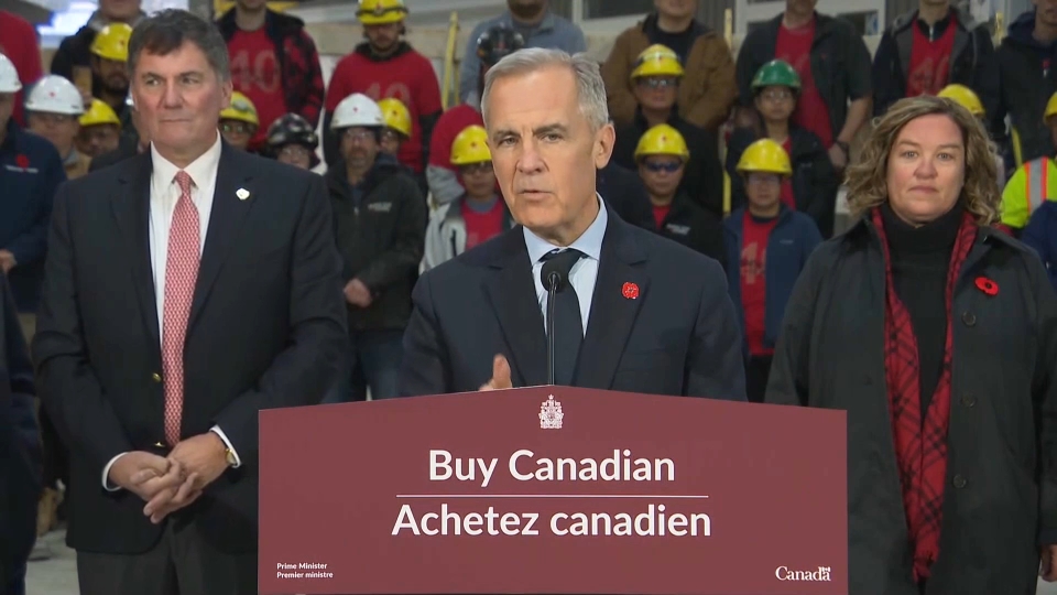 À la une : Le PM Carney discute de la politique « Acheter canadien » et de grands projets