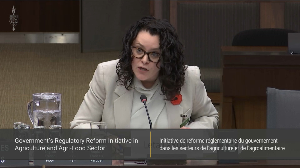 In Committee from the House of Commons : Agriculture and Agri-Food – November 6, 2025