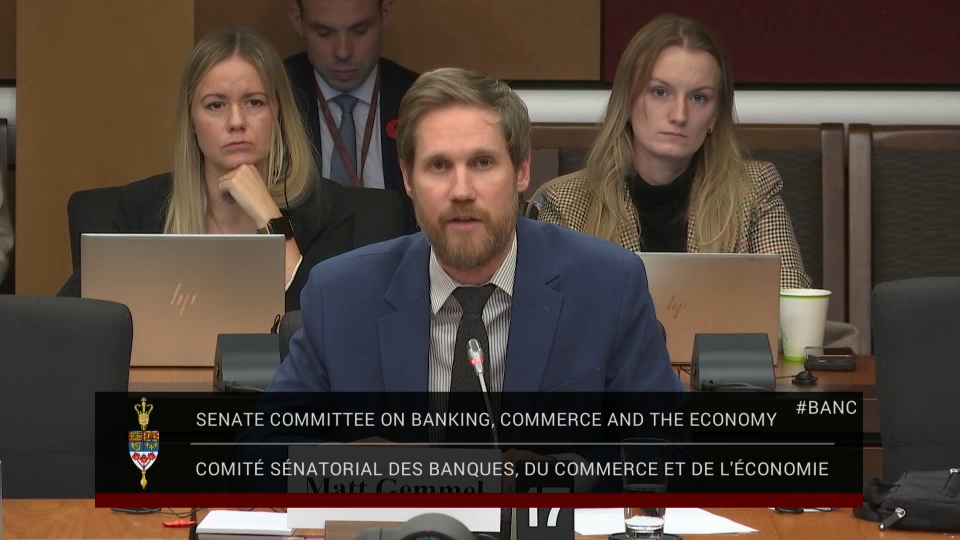 In Committee from the Senate of Canada : Banking, Commerce and the Economy – November 5, 2025
