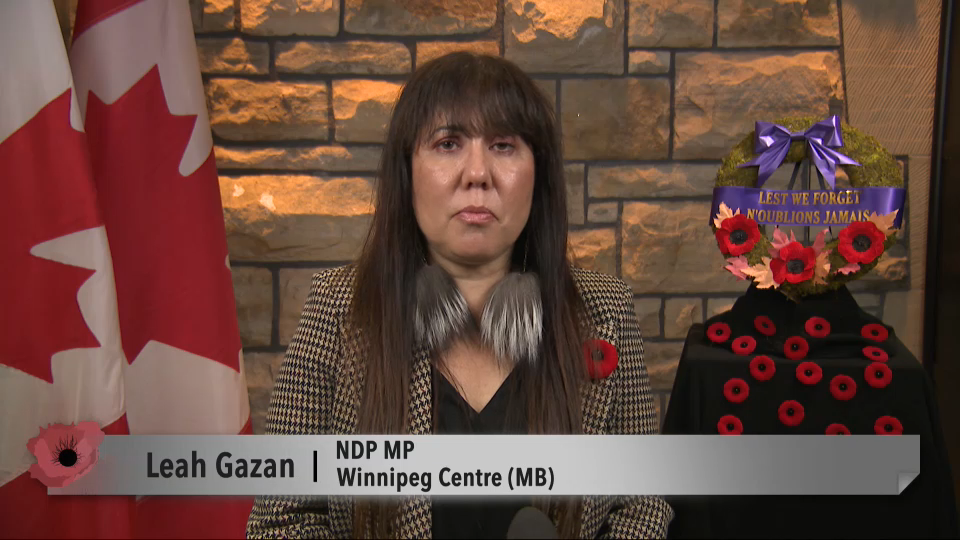 MP Messages : Leah Gazan – Remembrance Day 2025