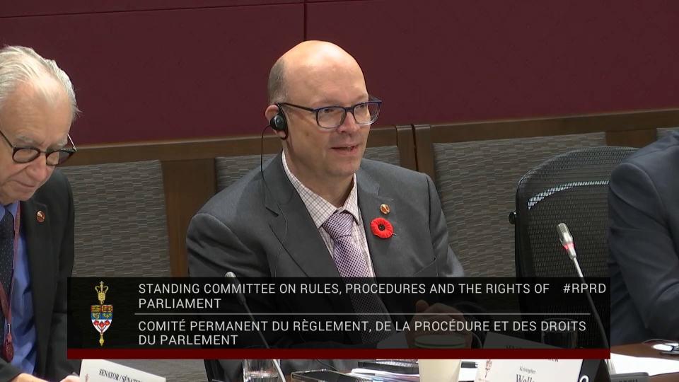In Committee from the Senate of Canada : Rules, Procedures and the Rights of Parliament – November 4, 2025