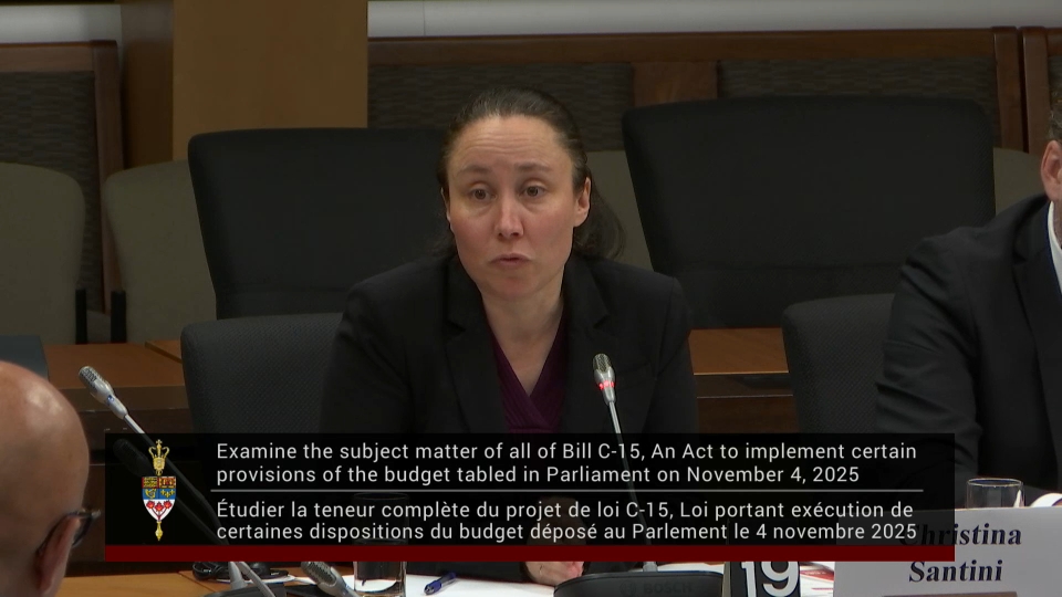 In Committee from the Senate of Canada : National Finance – December 10, 2025