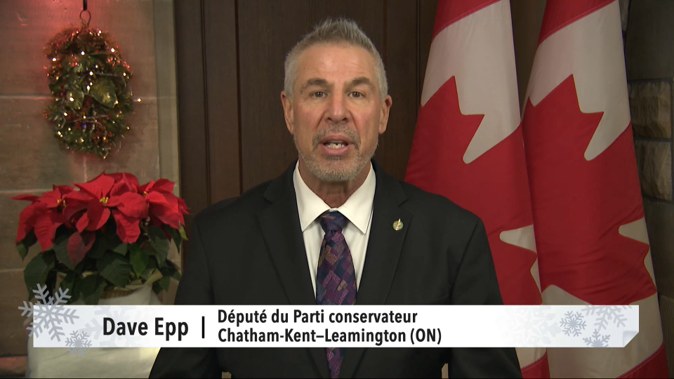 MP Messages : Dave Epp – Holiday Greetings 2025