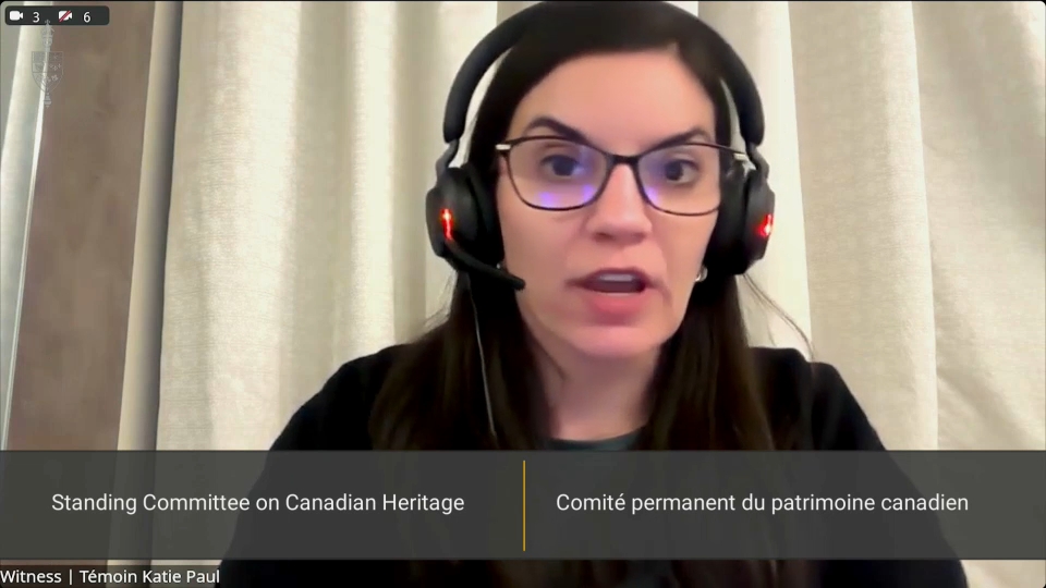 In Committee from the House of Commons : Canadian Heritage – December 3, 2025
