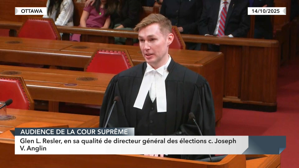 Supreme Court Hearings : Glen L. Resler, in his capacity as Chief Electoral Officer v. Joseph V. Anglin