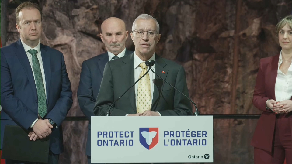 Headline Politics : Ontario Trade Minister Vic Fedeli Holds a News Conference