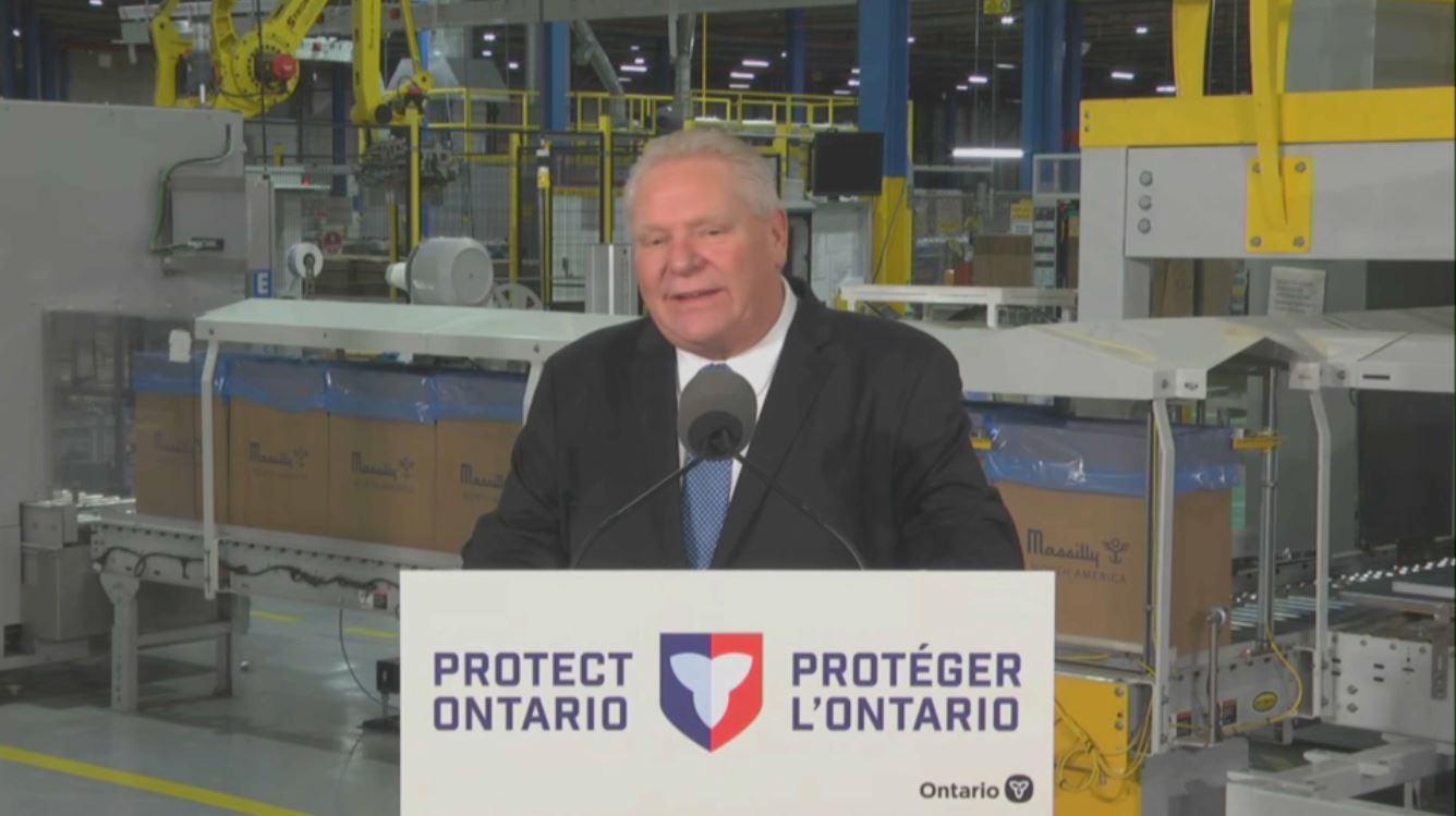 Headline Politics : Doug Ford Visits Brantford Plant, Responds to Latest U.S. Tariff Threat