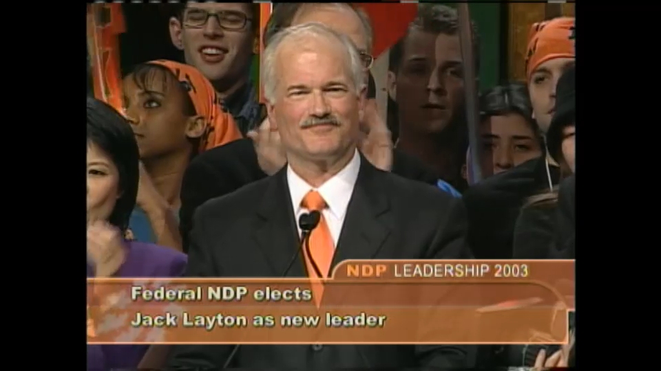 CPAC Special : NDP Leadership 2003 – Jack Layton Delivers Victory Speech