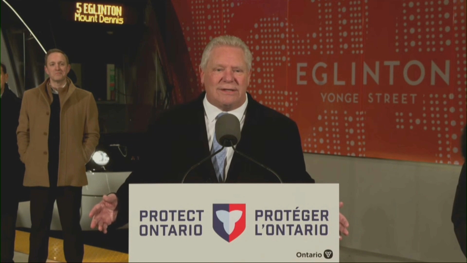 Headline Politics : Ontario Premier, Toronto Mayor Mark Opening of Eglinton Crosstown LRT