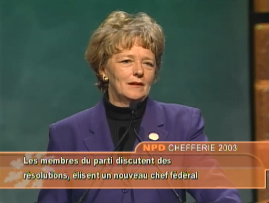 CPAC Special : NDP Leadership 2003 – Alexa McDonough Addresses the Convention