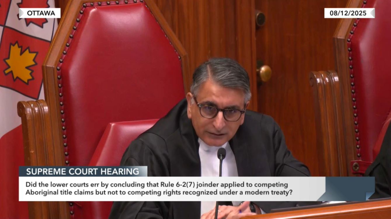 Supreme Court Hearings : Nisga’a Nation and Skii km Lax Ha v. Malii also known as Glen Williams, et al.