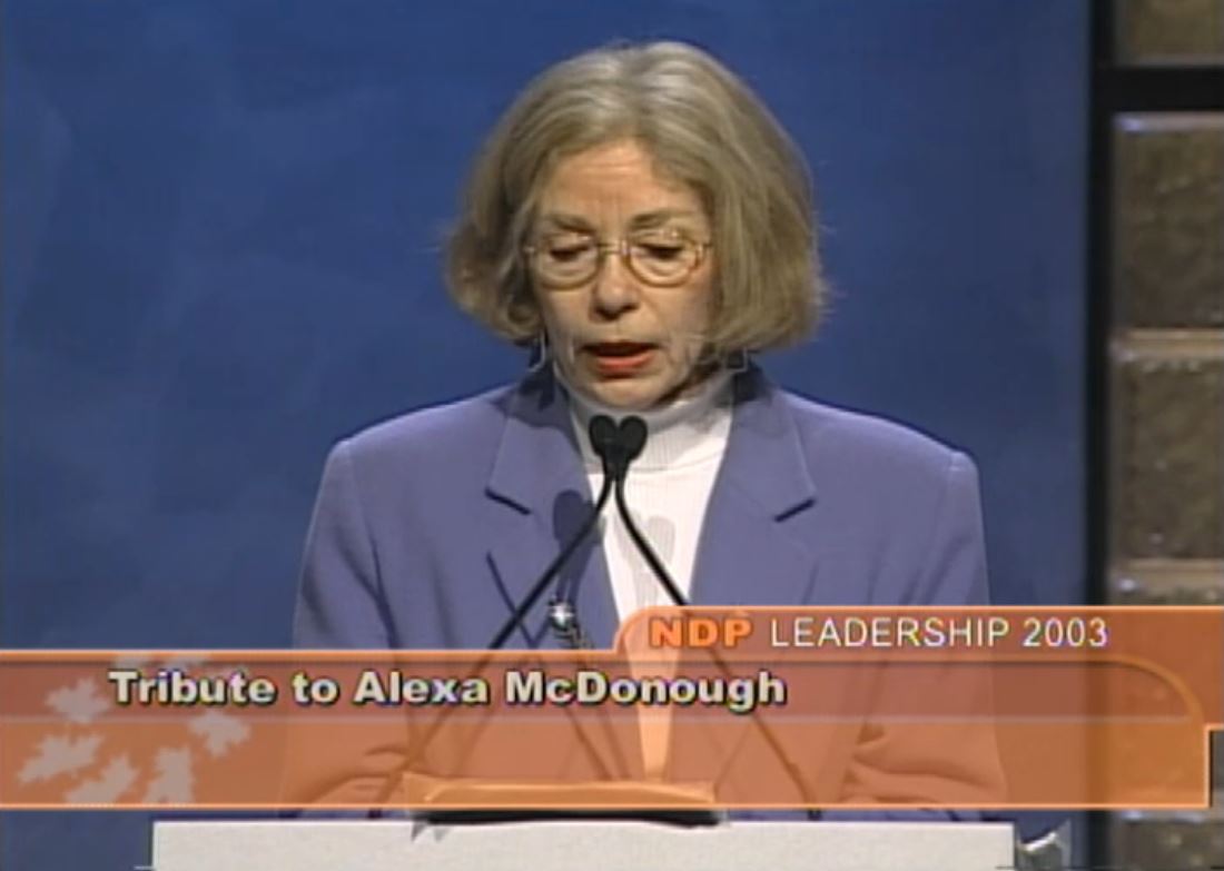 CPAC Special : NDP Leadership 2003 – Alexa McDonough Tribute