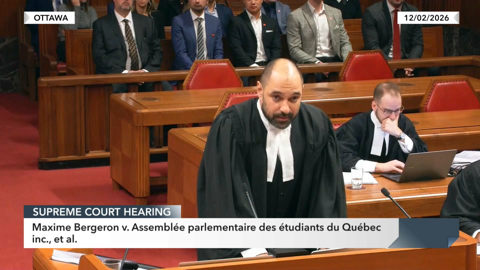 Supreme Court Hearings : Maxime Bergeron v. Assemblée parlementaire des étudiants du Québec inc., et al.
