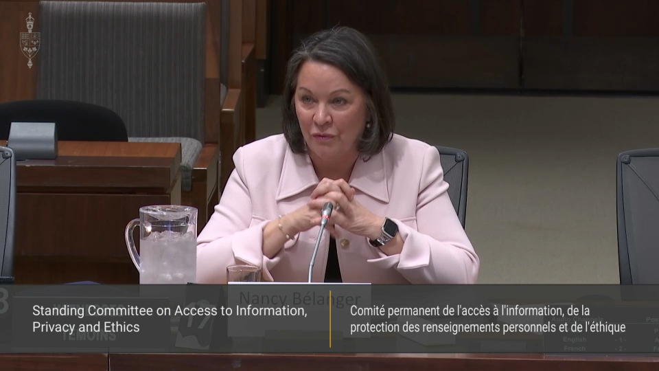 Les comités de la chambre des communes : Accès à l'information, protection des renseignements personnels et éthique – 9 mars 2026