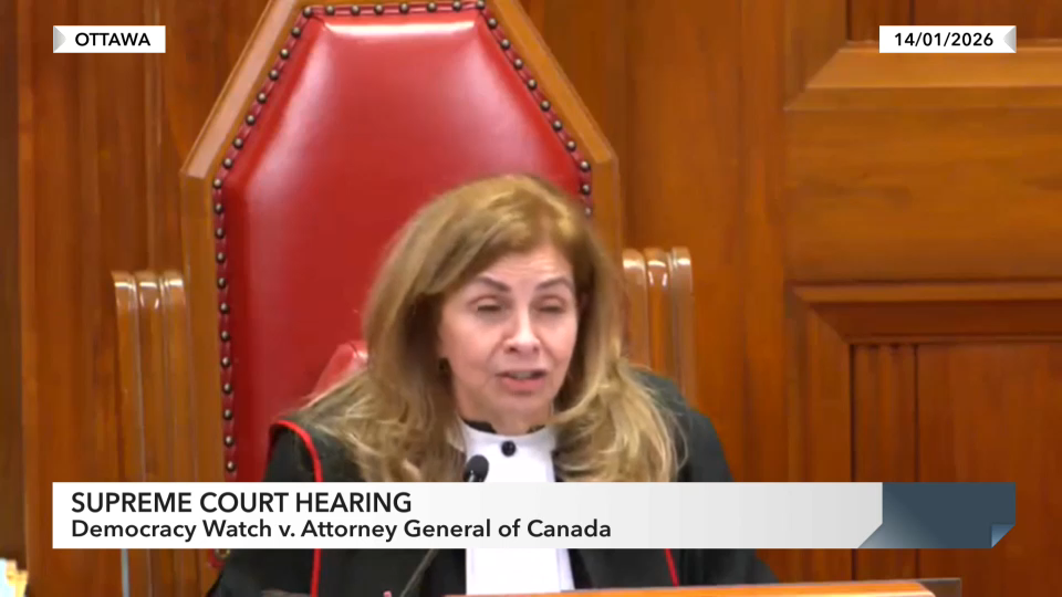 Supreme Court Hearings : Democracy Watch v. Attorney General of Canada