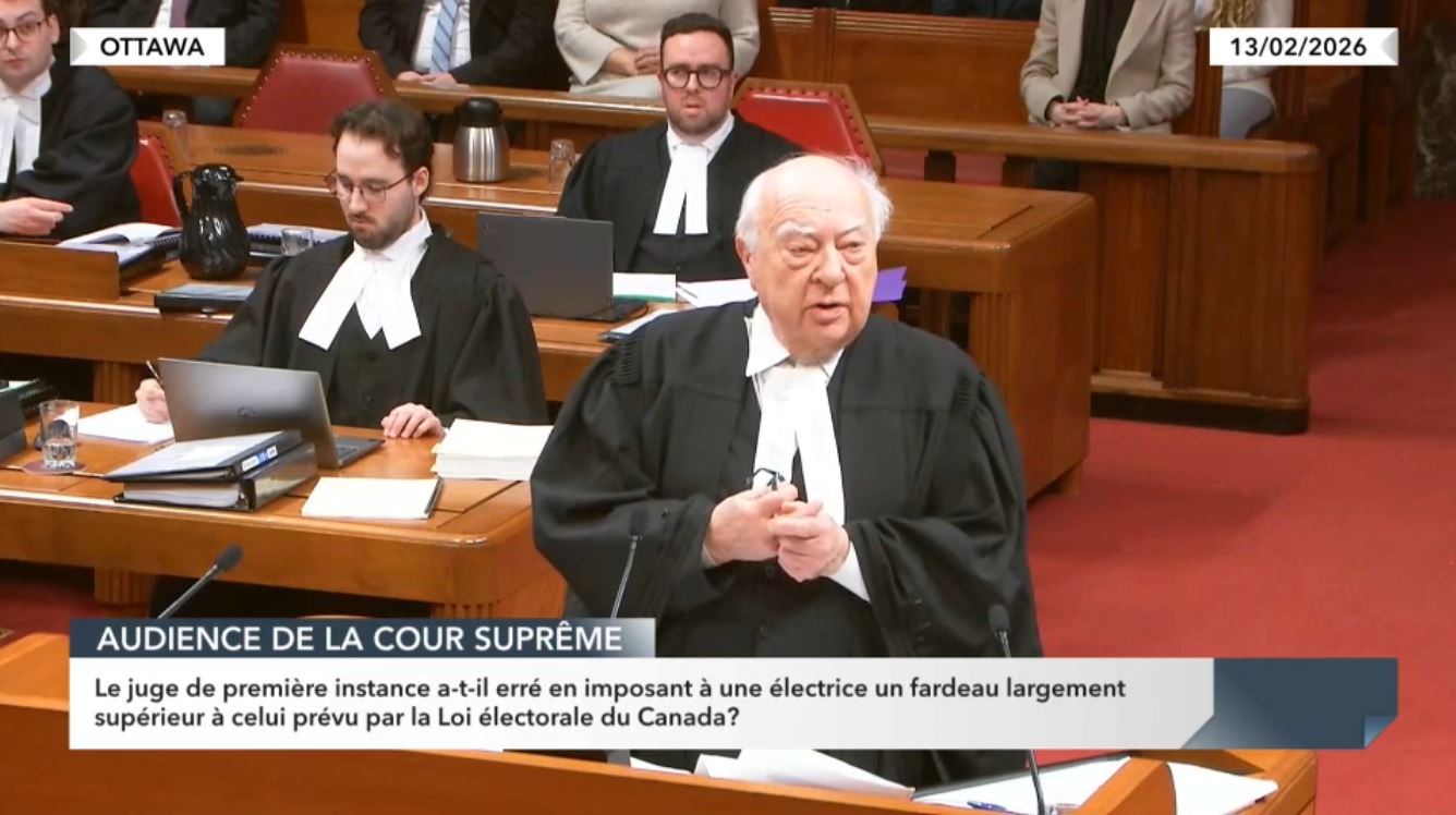 Supreme Court Hearings : Nathalie Sinclair-Desgagné v. Directeur général des élections du Canada et al.