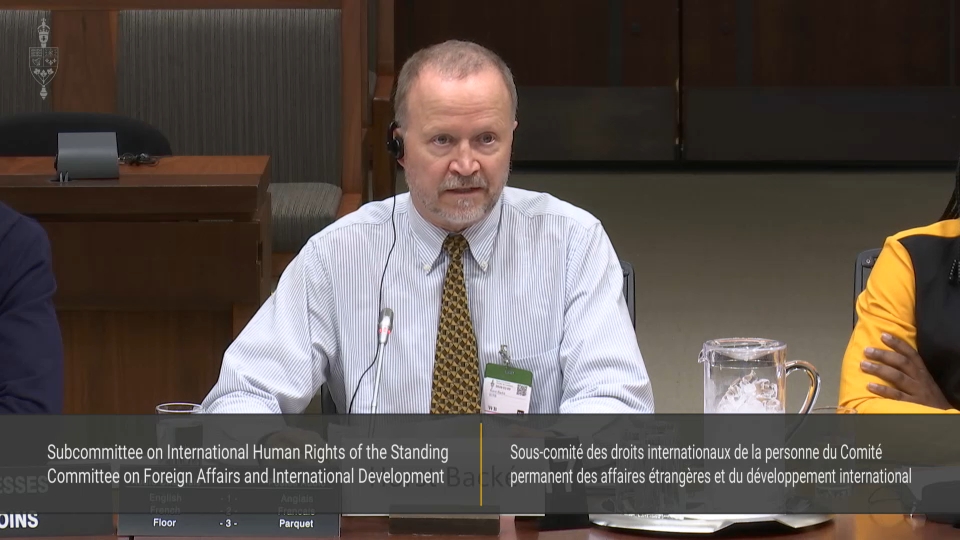Les comités de la chambre des communes : Sous-comité des droits internationaux de la personne – 9 mars 2026