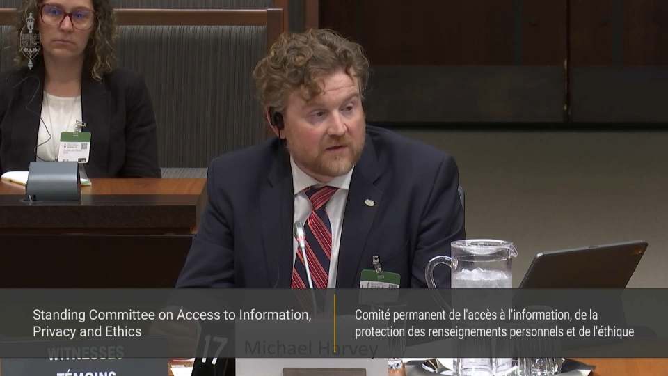 In Committee from the House of Commons : Access to Information, Privacy and Ethics – April 16, 2026