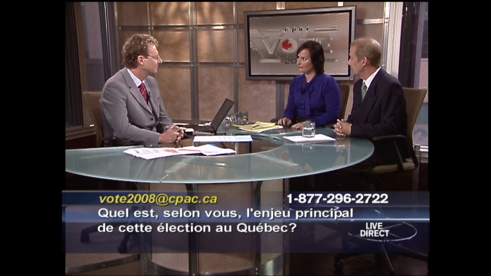 Émission spéciale : Vote 2008 – Rétrospective de la campagne électorale – Le Québec (Partie 2 de 2)