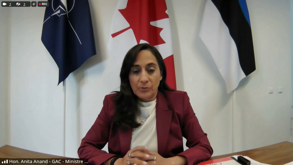 Headline Politics : Foreign Affairs Minister Holds a News Conference from Estonia