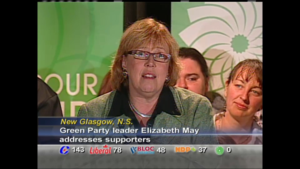CPAC Special : Vote 2008 – Election Night – Elizabeth May Addresses Supporters