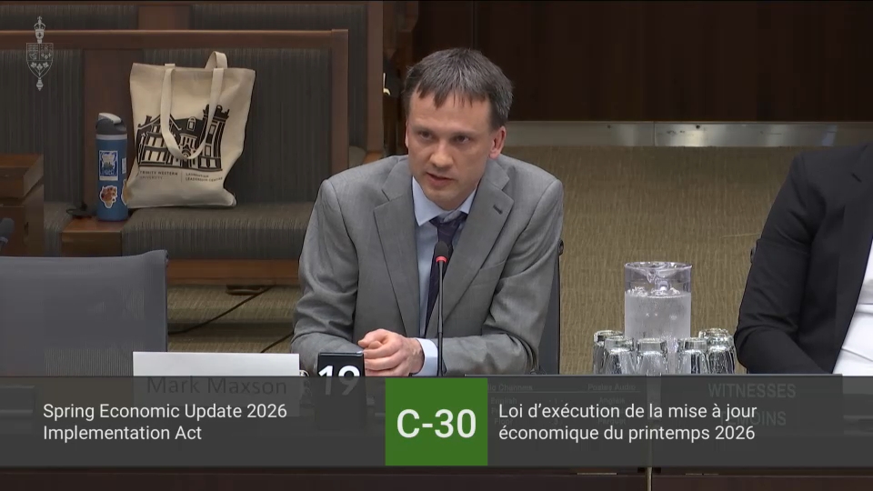 Les comités de la chambre des communes : Finances – 8 juin 2026
