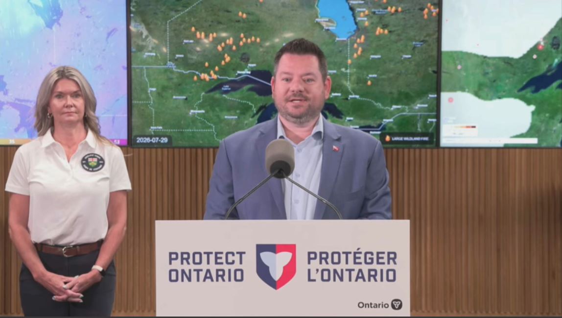 À la une : Feux de forêt : des ministres de l’Ontario font le point – 30 juillet 2026