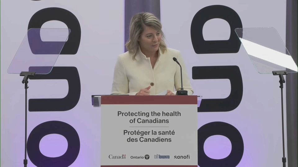 Headline Politics : Federal and Ontario Govts Mark Opening of Flu Vaccine Facility