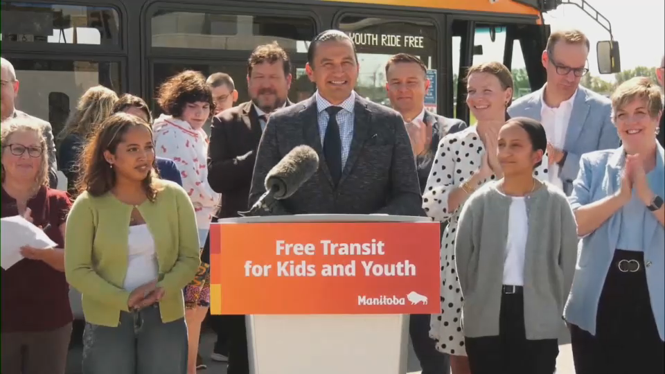 Manitoba Premier Wab Kinew Holds a News Conference